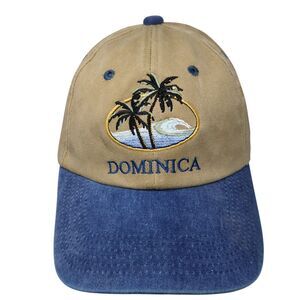 Dominica Palm Trees Strapback Hat Multi OSFA Embroidered Simpson W/Tags